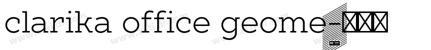 clarika office geome字体转换